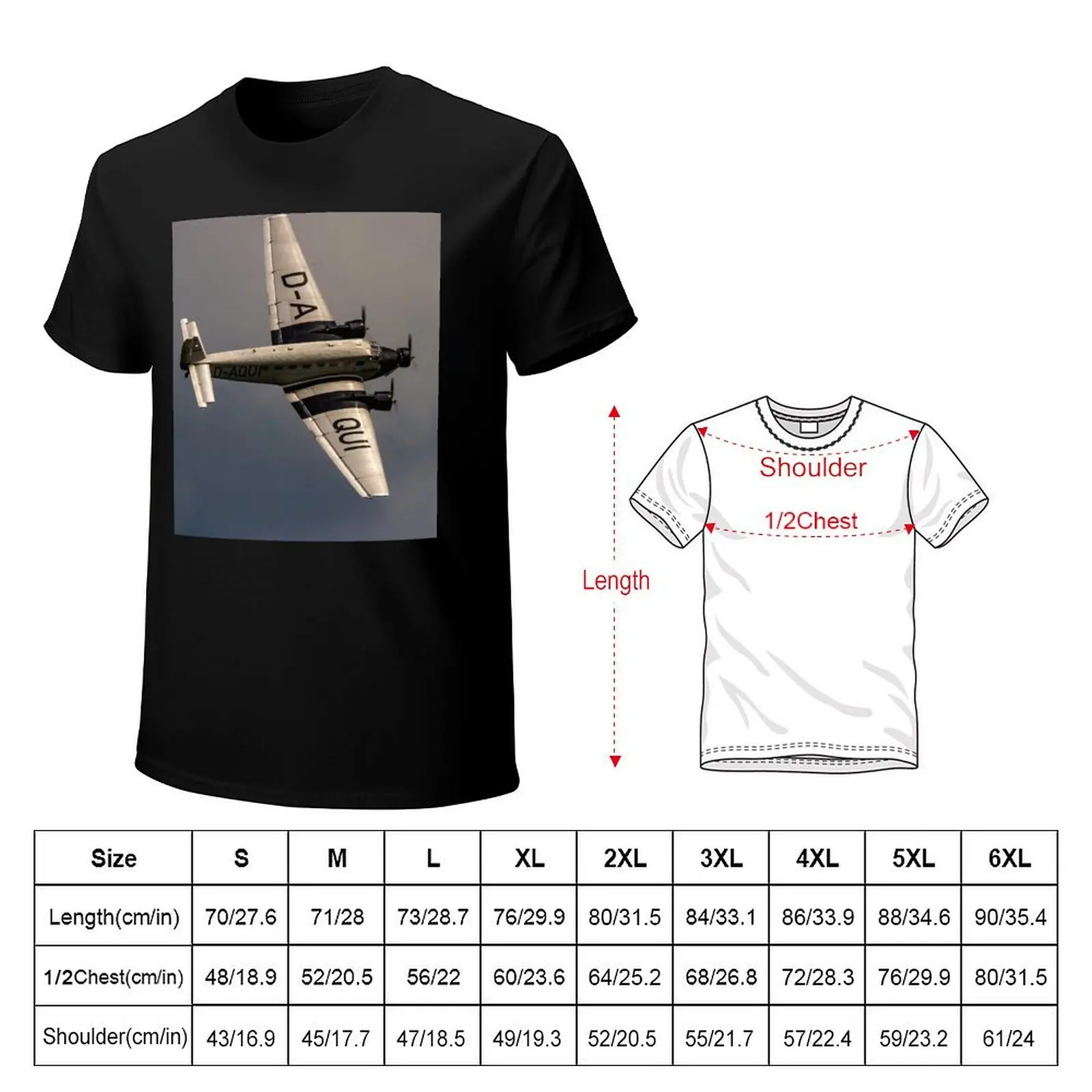 Junkers Ju 52/3m D-CDLH 'Tempelhof' T-Shirt Labor Work Casual T-Shirt
