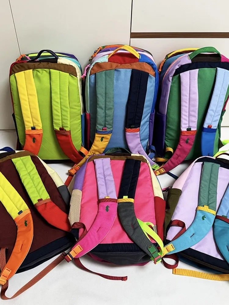 Cotopaxi Backpack Alpaca Waterproof Large Capacity Sports Dual Shoulder Bag Bookbag American Retro Style Daily Use for Youth