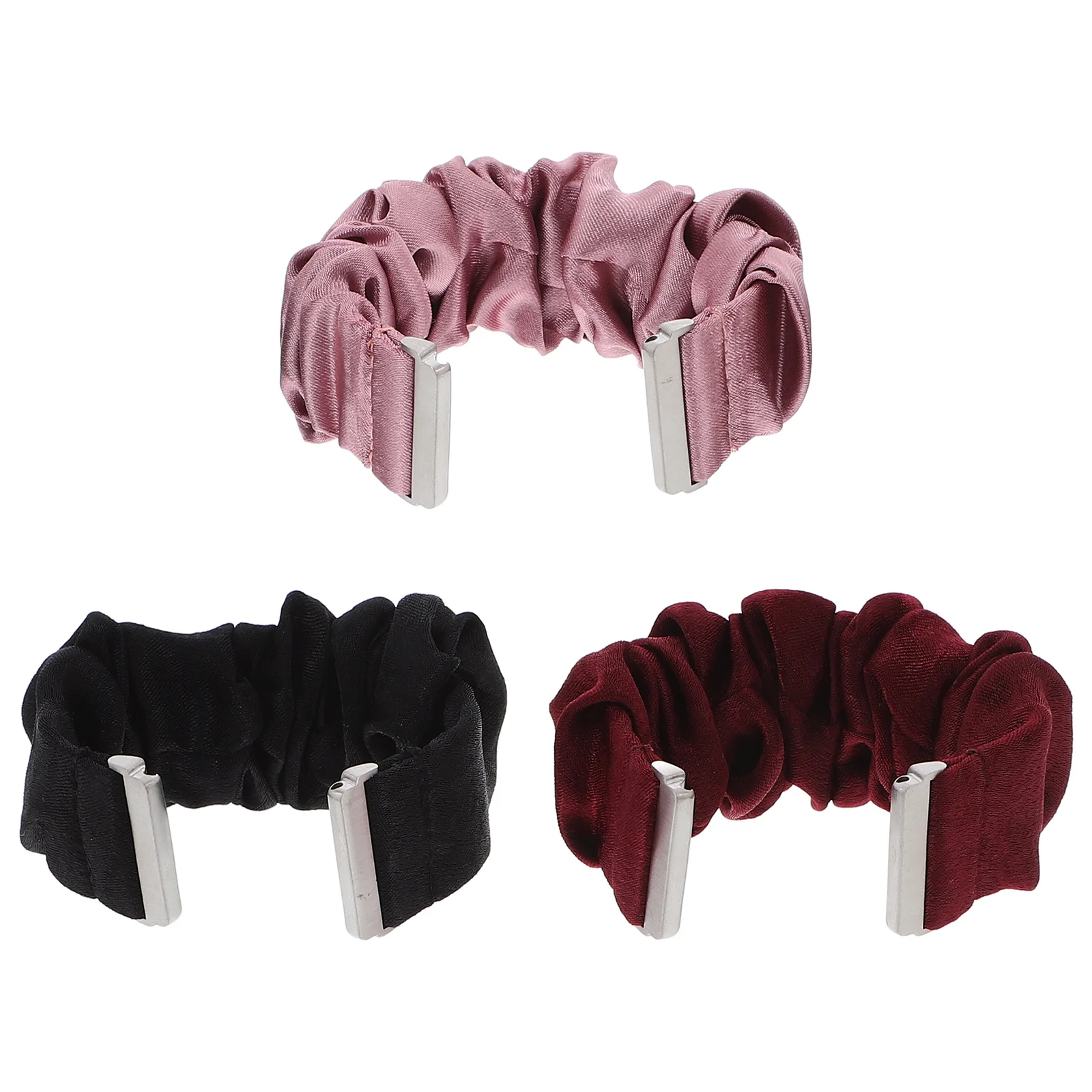 

3Pcs Replacement Scrunchie Watch Bands Elastic Comfortable Strap for 2 Business Casual Wristwatch Accessory