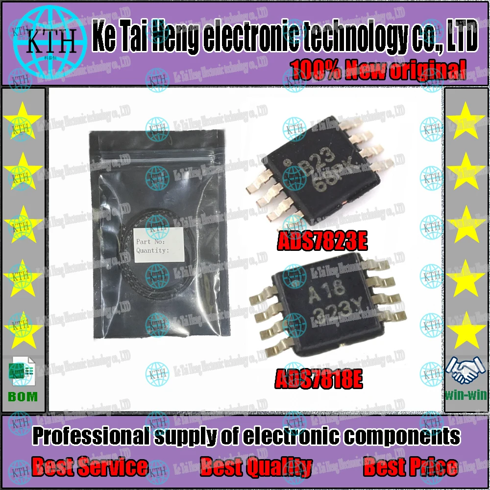 

5PCS/LOT ADS7818EB ADS7823E A18 B23 MSOP-8 VSSOP8 ADS7818E/250