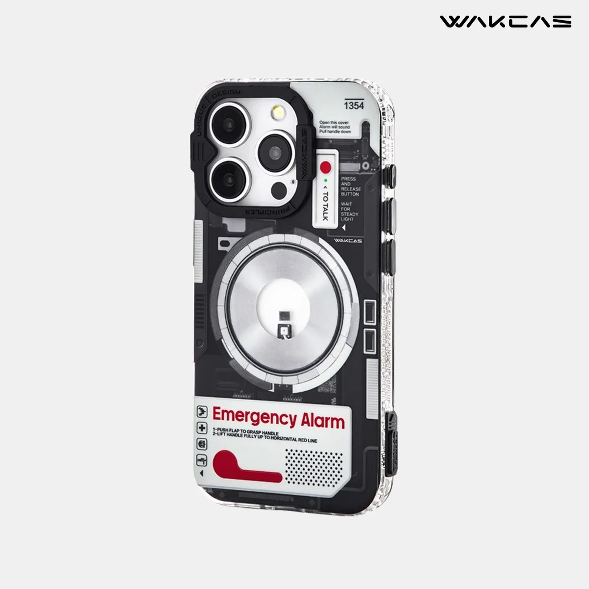 WAKCAS Mechanical Wind Magnetic Phone Case Suitable for iPhone 16 Pro Max 15 14  Box Shockproof Protective Cover