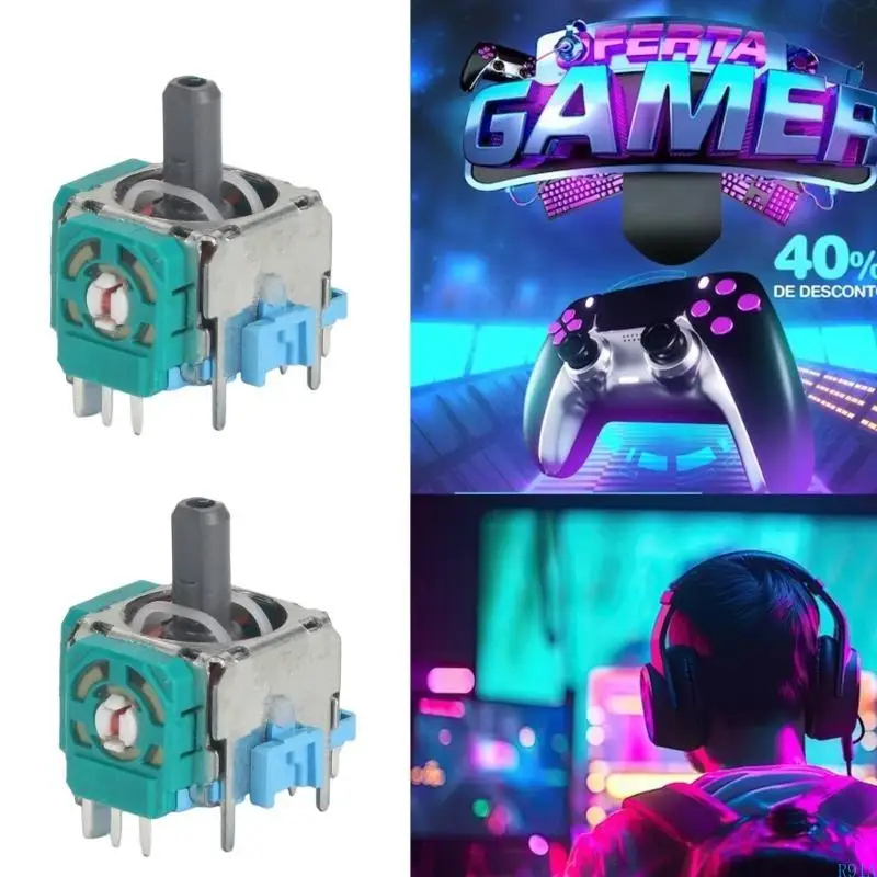 R91A 10pcs استبدال التناظرية stysticks استشعار وحدة الاستشعار ملحق ل P5 Controlleer الوحدة potentiometer أخضر