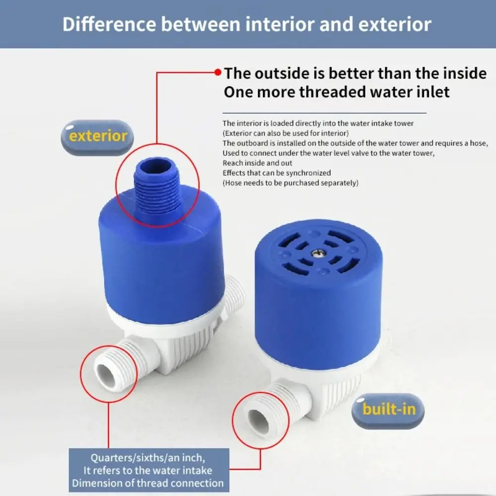 Automatic Stop Automatic Water Level Control Valve Adapter Durable Float Ball Valve Quick Connect Thread Float Switch Tower