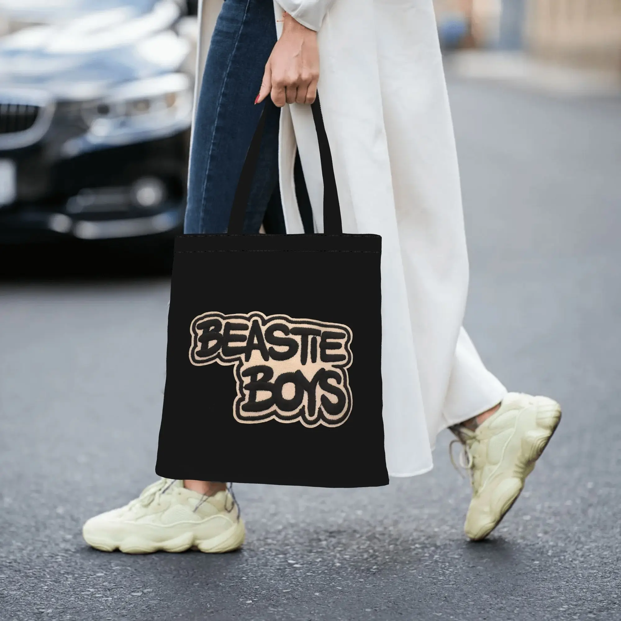 

Холщовая сумка-тоут Beastie Boys 10, идеально подходящая для покупок, женская сумка с верхней ручкой