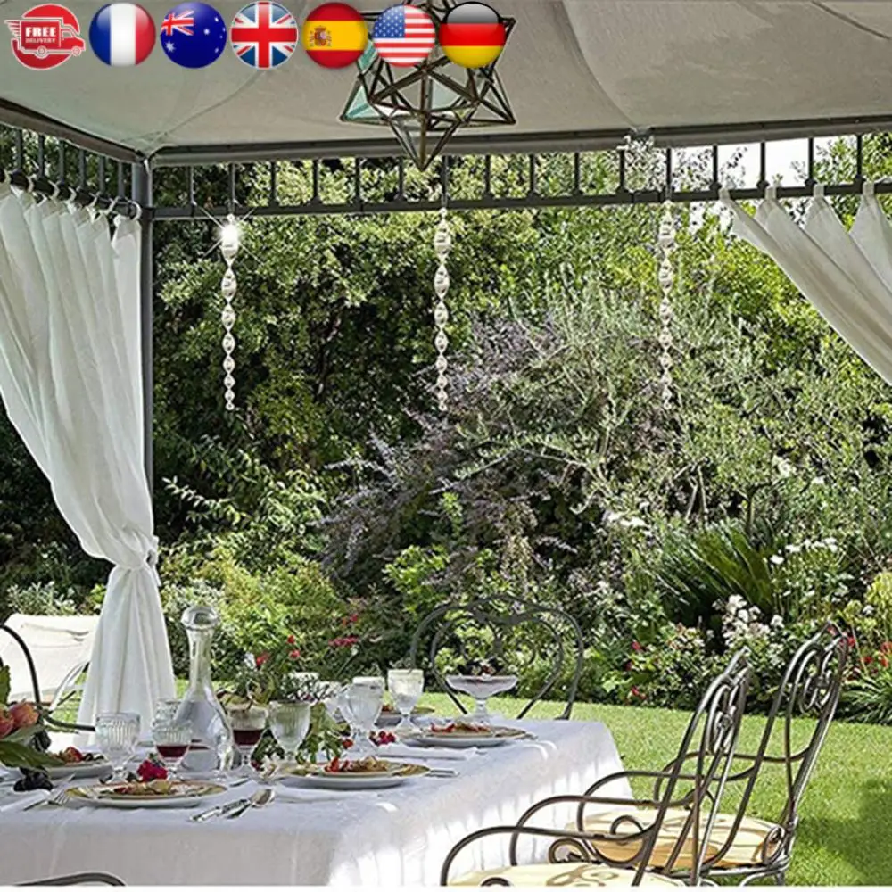 

12Pcs/Set Reflective Bird Repellent Rotating Scare Rod Balcony Home Garden Decorations Lawn Yard Decoration