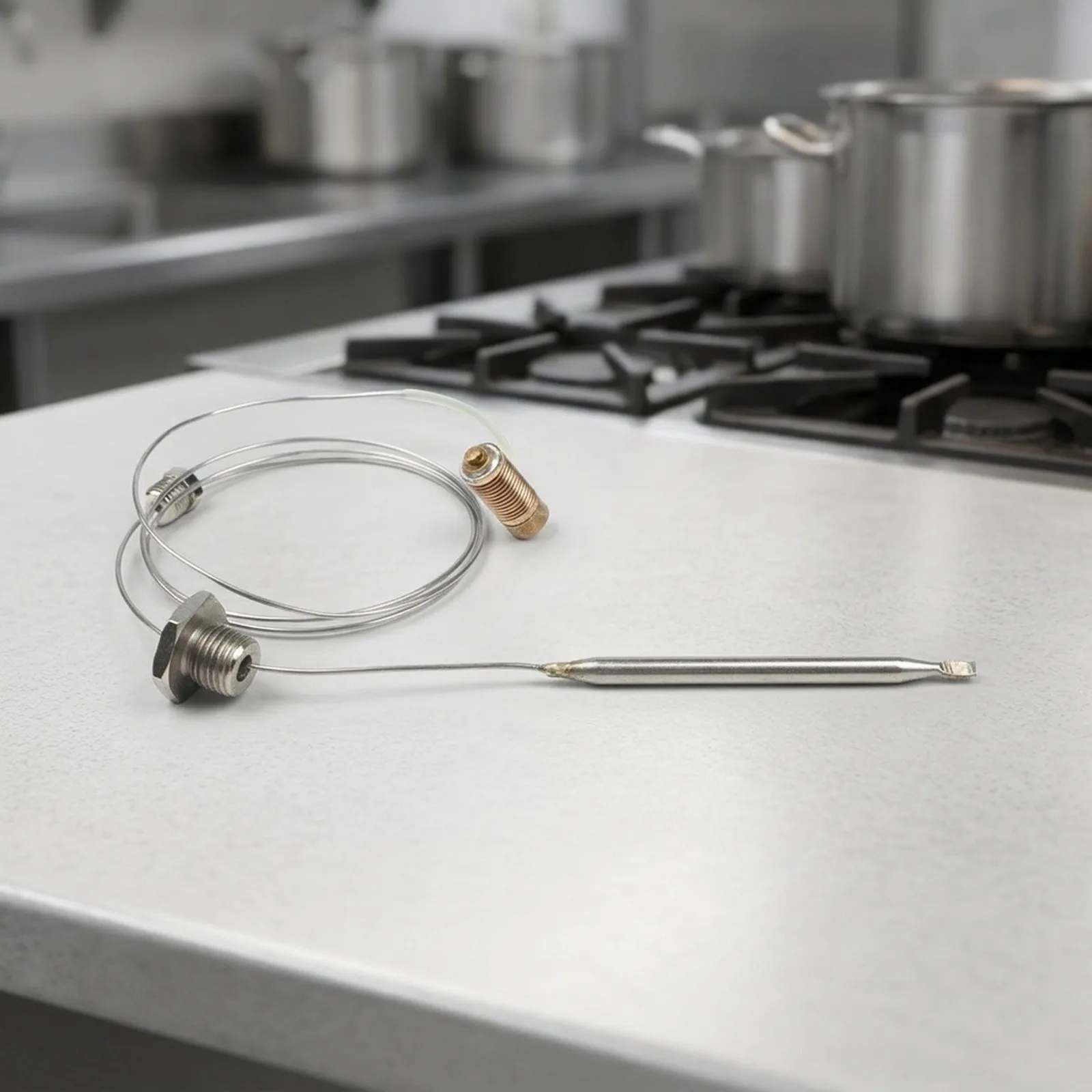 Commercial Stove Probe Fryer Temperature Probe Precise Temperature Reading 120 To 200 Degree Range For Gas Fryer Systems
