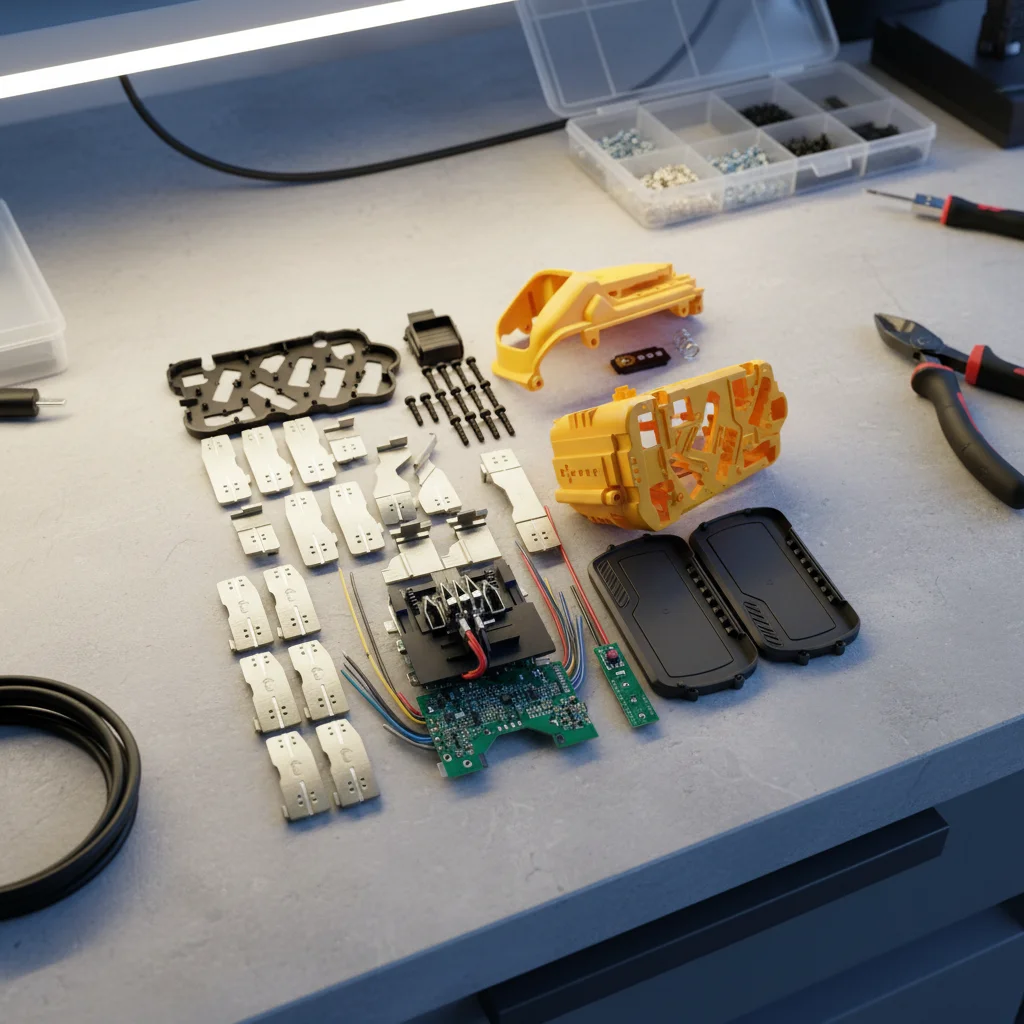 

15 Cells 21700 Lithium Battery Case Storage Box For Dewalt 20/60V Protection Board Battery Plastic Case Power Tools