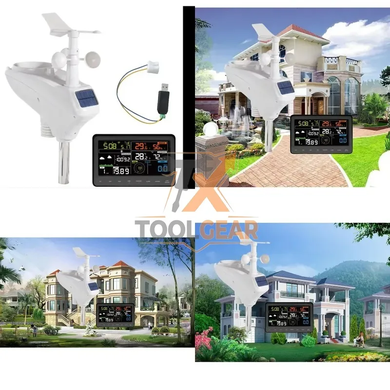 2026hotsale* CE WIND SPEED WIND DIRECTION RAINFALL AIR TEMPERATURE AIR RELATIVE HUMIDITY AIR PRESSURE HOUSEHOLD WEATHER