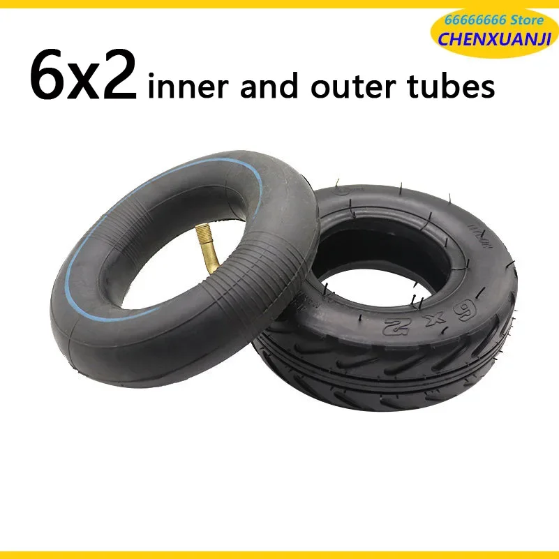 

6x2 Tire with Inner Tube fits Electric Scooter for Modified Wheel 160mm Pneumatic Tyre F0