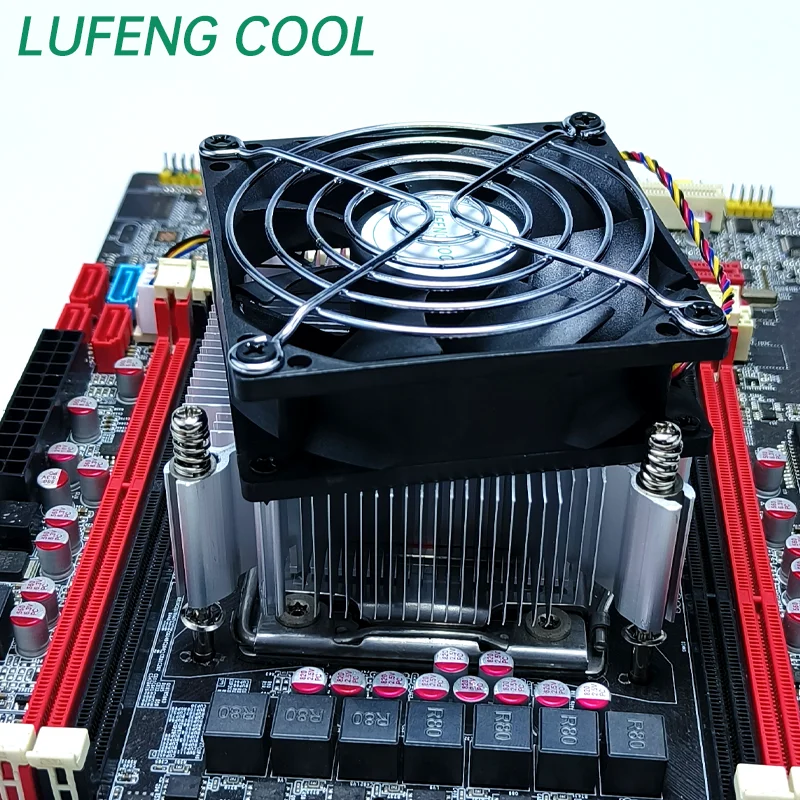 Lufeng cool cpu kühler x58 lga1366 1150 1151 1155 1156 1200 1700 Aluminium Kupfer l1700 Low Profile Computer CPU Kühler