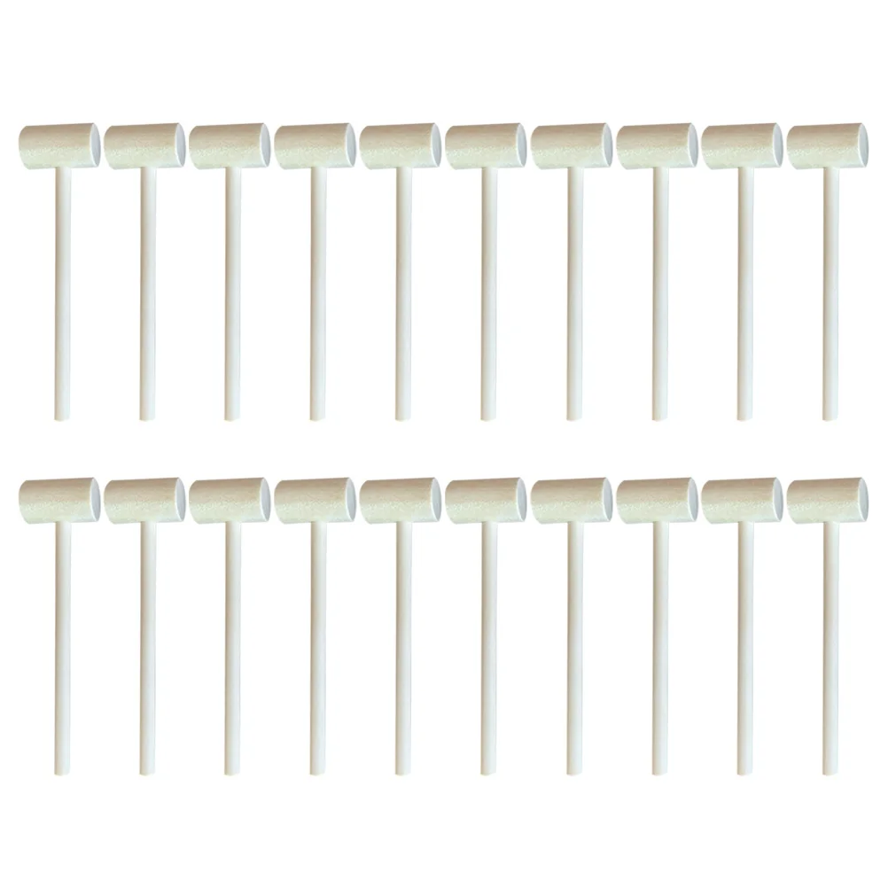 20 szt. Zestaw młotków edukacyjnych dla dzieci, mini młotki z litego drewna, wytrzymałe, bezpieczne, Montessori, do wbijania, dekoracja domu, młotki rzemieślnicze, gra imprezowa