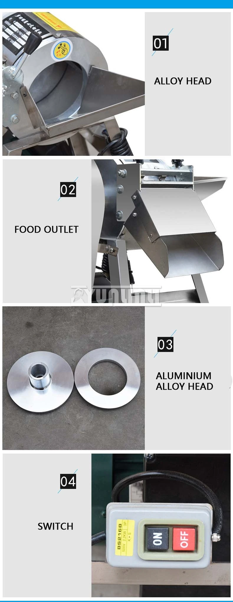 Commercial Potato Cutting Machine Shredder Multifunctional Stainless Steel Carrot Slicer Vegetable Processing Equipment