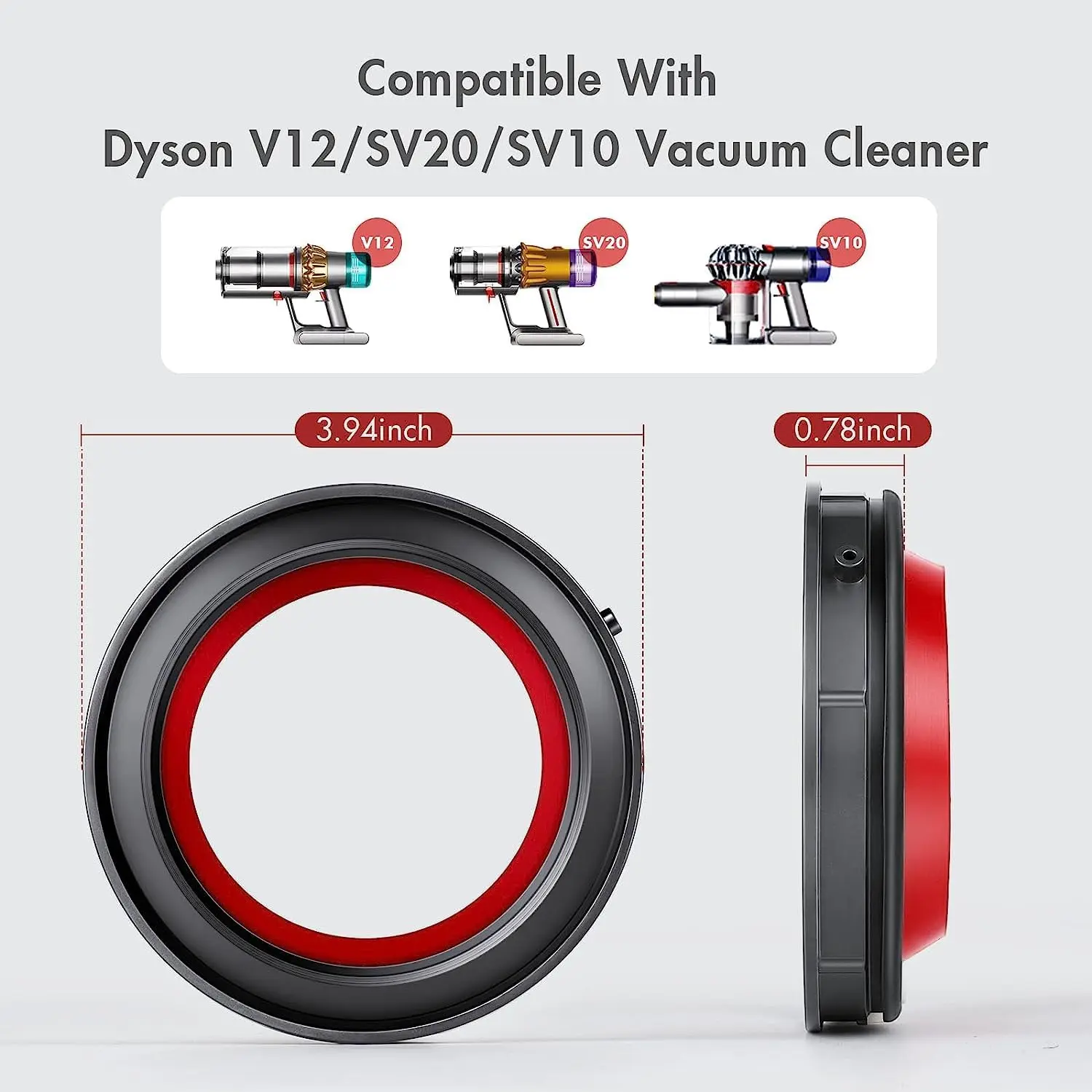 Dust Bin Fixed Sealing Ring For Dyson V12 SV20 Detect Slim SV18 Digital Slim Vacuum Cleaner Canister Replacement  No. 965272-01