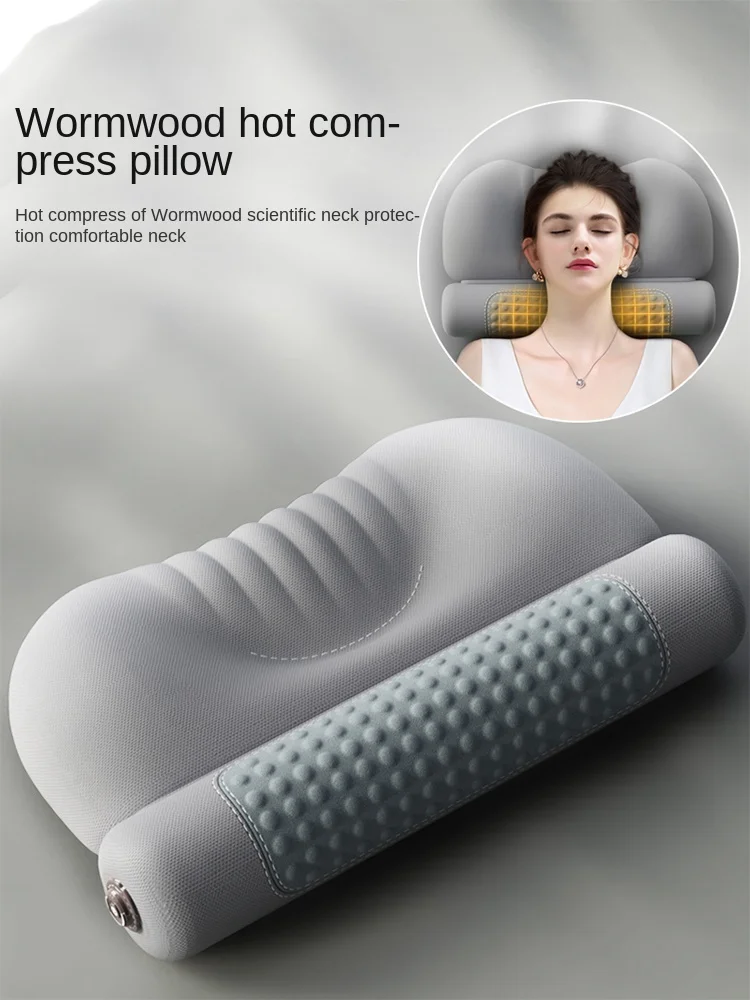 

Neck Pillow Cervical Spine Pillow To Protect The Spine To Help Sleep Repair Sleep Special Cylindrical Heating Neck Pillow