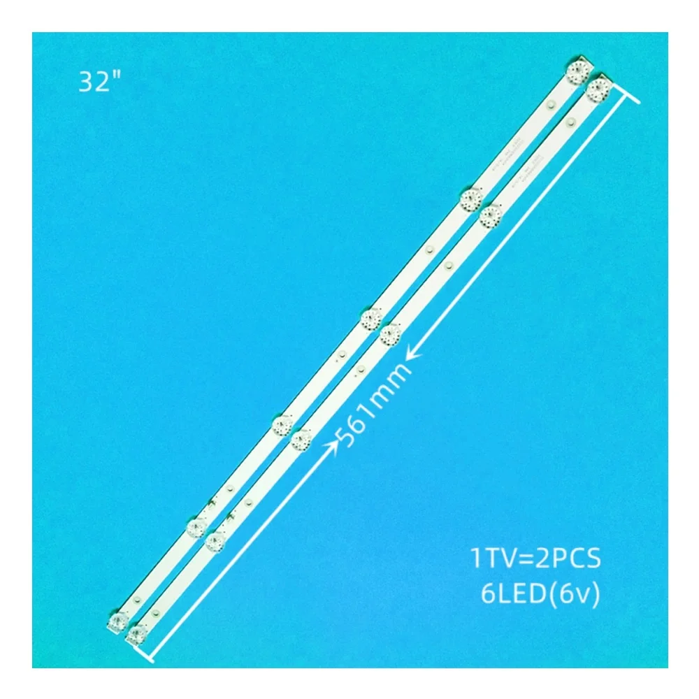 

Светодиодная лента фонарик TV, фонарик CC02320D562V08 320L(320E9) 2X6 6S1P 1210, Линейные полосы CC02320D562V04 32E9 2X6