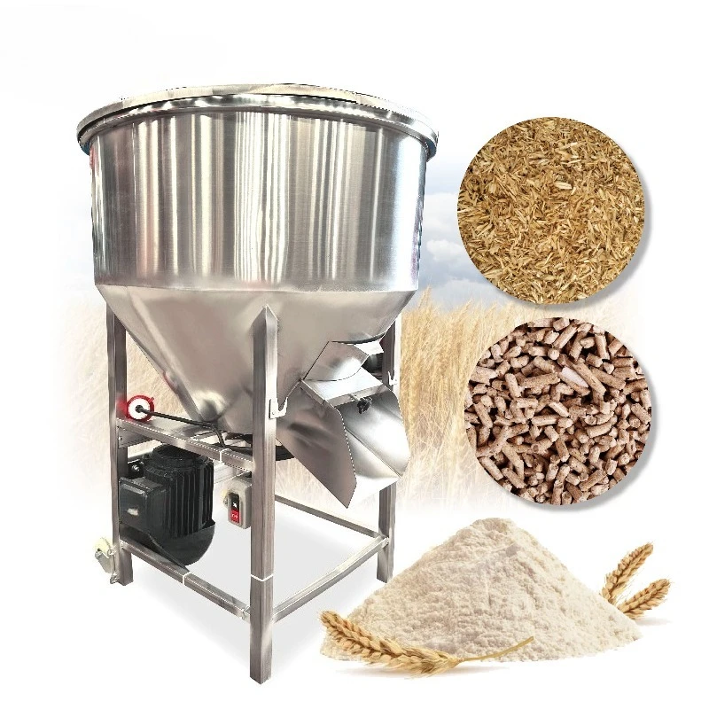 Multifunctional Small 500kg Poultry Animal Turkey Fish Chicken Cattle Grain Feed Mixer