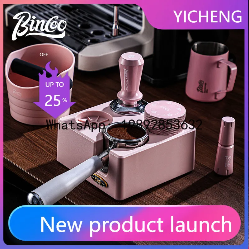 Xl espresso coffee distributor base multifunctional storage tamper dosing ring set