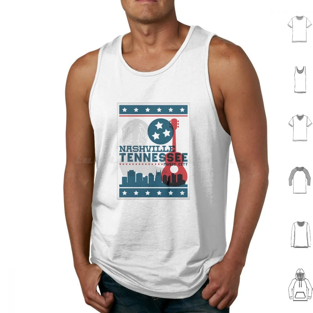 Nashville Tennessee Hatch Print Poster Tank Tops Vest Sleeveless Hatch Hatch Nashville Nash Nashville Tennessee Tn Nashvegas