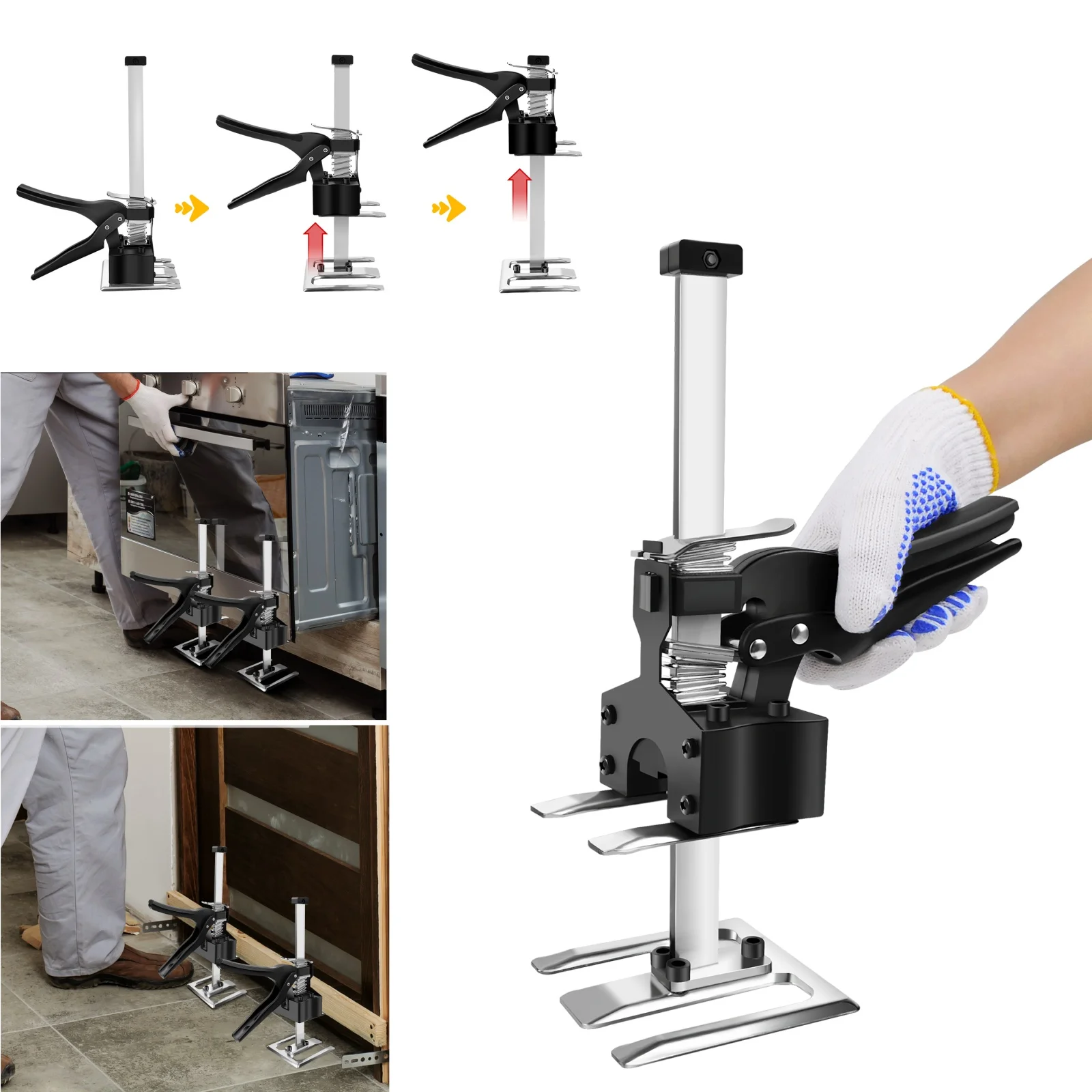 أداة رفع اليد للذراع موفرة للعمالة ، مقوم ضبط ارتفاع متعدد الوظائف ، خزانة لوحة الباب ، رافع اللوحة ، 2 144