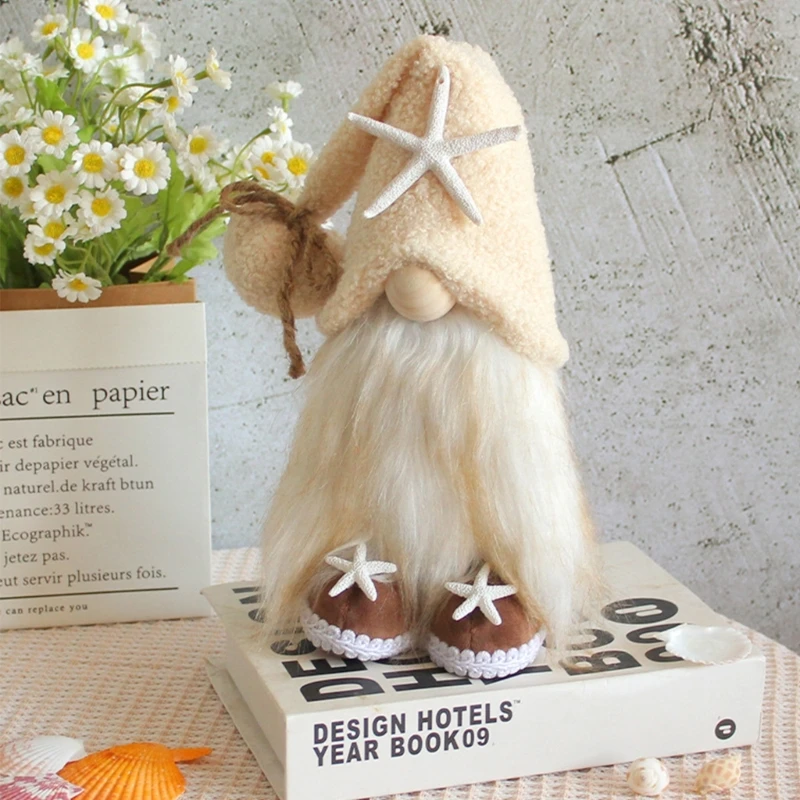 Beach Christmas Gnomes Decorations Sea Star Gnomes Shelf Sitters Tomtes Swedish Gnomes Nisse Scandinavian Summer Gnomes