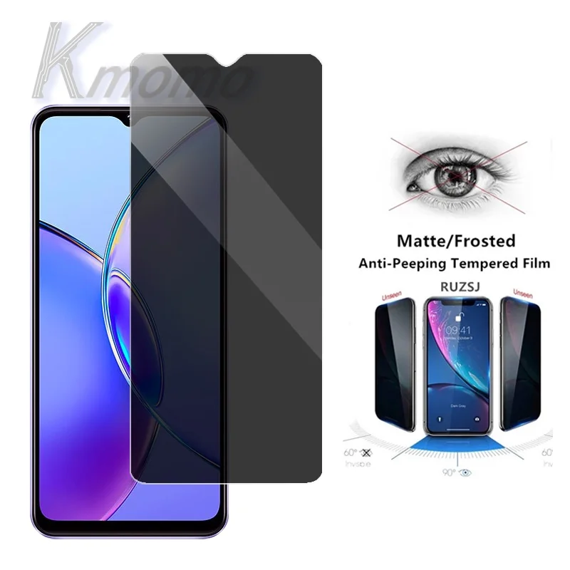 Privacy Tempered Glass Screen Protector VIVO Y35 Y22 Y22s Y21 Y21s Y33s Y33T Y21T Y74s Y76 Y76s Y15a Y15s Y01 Y20 Y20i Y20s G