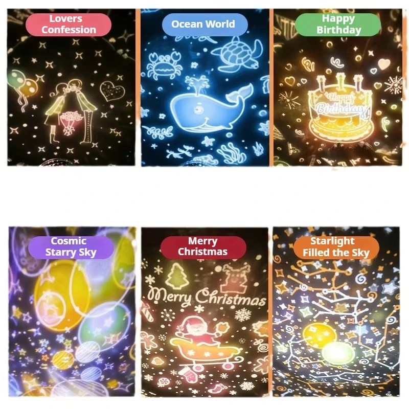 Night Lamp Projector Starry Sky Night Light Projector Baby Lamp Decor Rotating Starry Nursery Moon Galaxy Projector Table Light