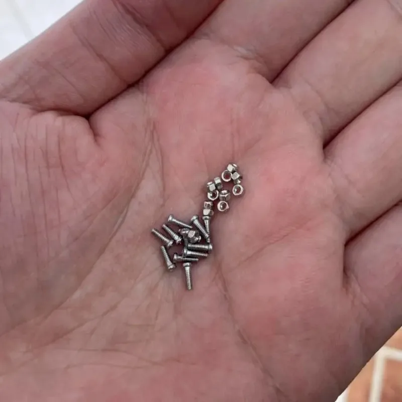 240Pcs Mini Small Eyeglass Screws Nickel-plated Eyeglass Screws and Bolts Glasses Watch Repair Screw Tool Kit M1.0 M1.2 M1.4 image 4