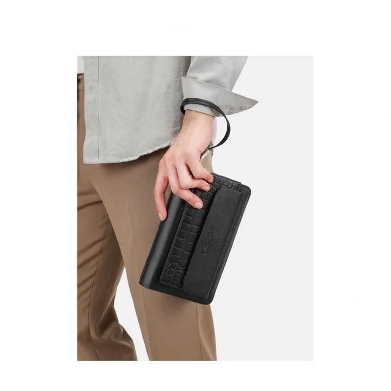 Men's Large Capacity Clutch Bag Handbag Long Wallet Multi-Card Holders Billfold Business Money Bags Stylish Organization