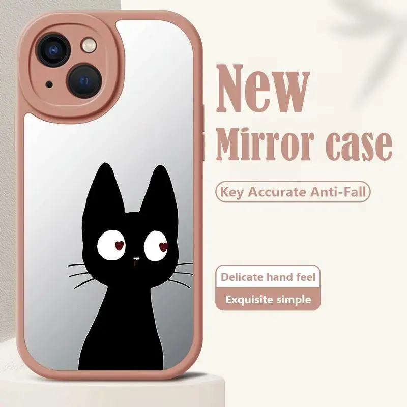 Cute Funny Lucky Cat Phone Case for Apple iPhone 14ProMax 15 Plus XS Max XR 11 SE 13 Pro 8 7 12 Mini Cover Shockproof