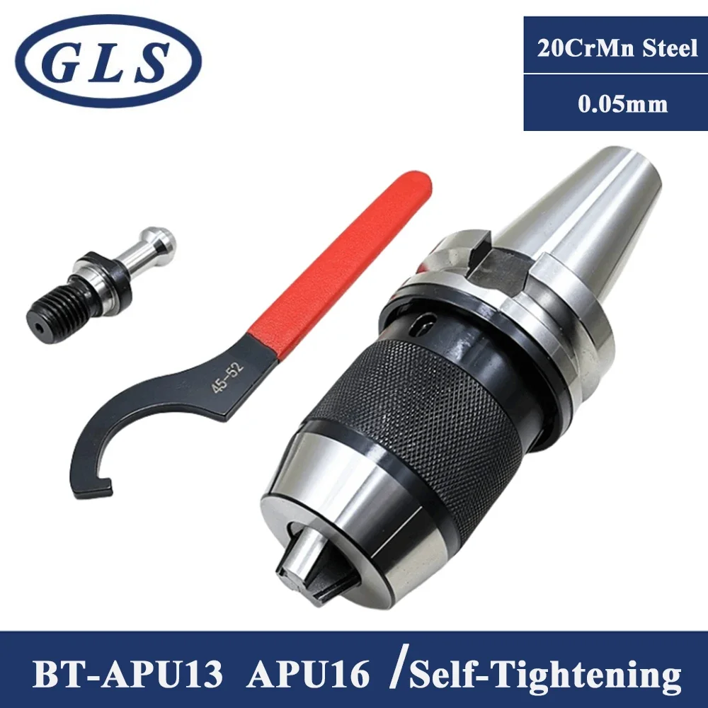 BT30 BT40 APU08 APU13 APU16 BT APU tool holder CNC integrated self-tightening lathe tool holder automatic drill chuck collet