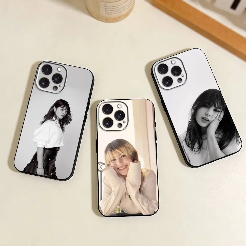 

A-Alysa L-Liu Phone Case For iPhone 17,16,15,14,13,12,11 Plus,Pro Max,XS,Soft Silicone Black Cover