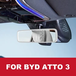 For Byd Atto 3 2022 2023 2024 Interior Accessories Rearview Mirror Protector Trim Silicone Decor Frame Protection Strip