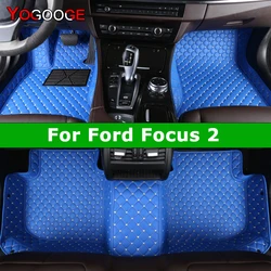 YOGOOGE Custom Car Floor Mats For Ford Focus MK2 2004-2011 Auto Carpets Foot Coche Accessorie