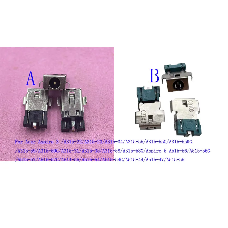 1-50Pcs DC Power Connector Plug Laptop Charging For Acer Aspire 3 5 A515-54G 44 47 56G 57G A514-55 A315-34 55KG 22 23 31 35 58G