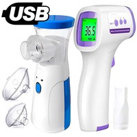 Medical Mesh Nebulizer Handheld Asthma Inhaler Atomizer Children non-contact Forehead Thermometer Infrared Ear Thermometer