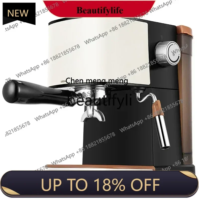 

Home Office Small Italian Coffee Machine Automatic Pump Pressure Steam Milk Foam Machine Integrated Coffee Pot 20bar