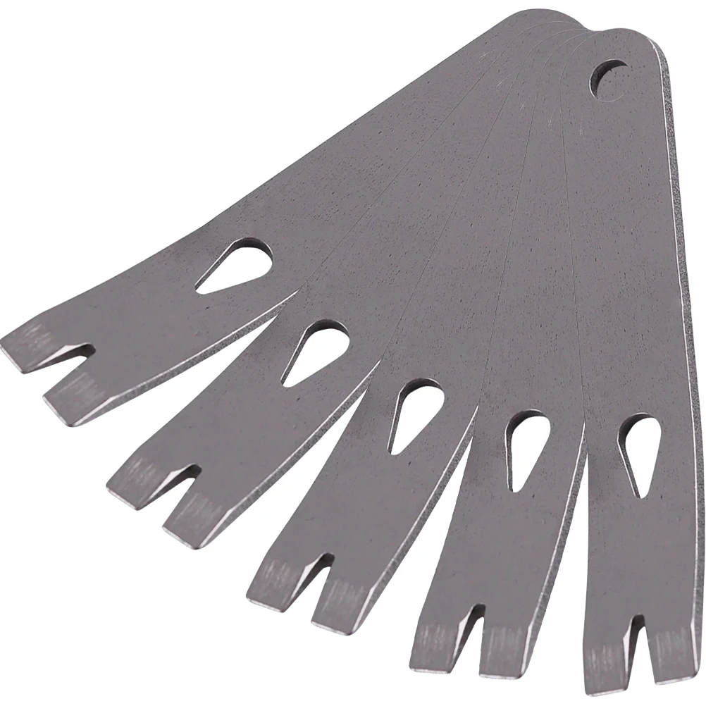 

5pcs Mini Pry Bar Keychain Charm Stainless Steel Pocket Crowbar Nail Puller Tool Outdoor Survival Supply Car Audio Installation