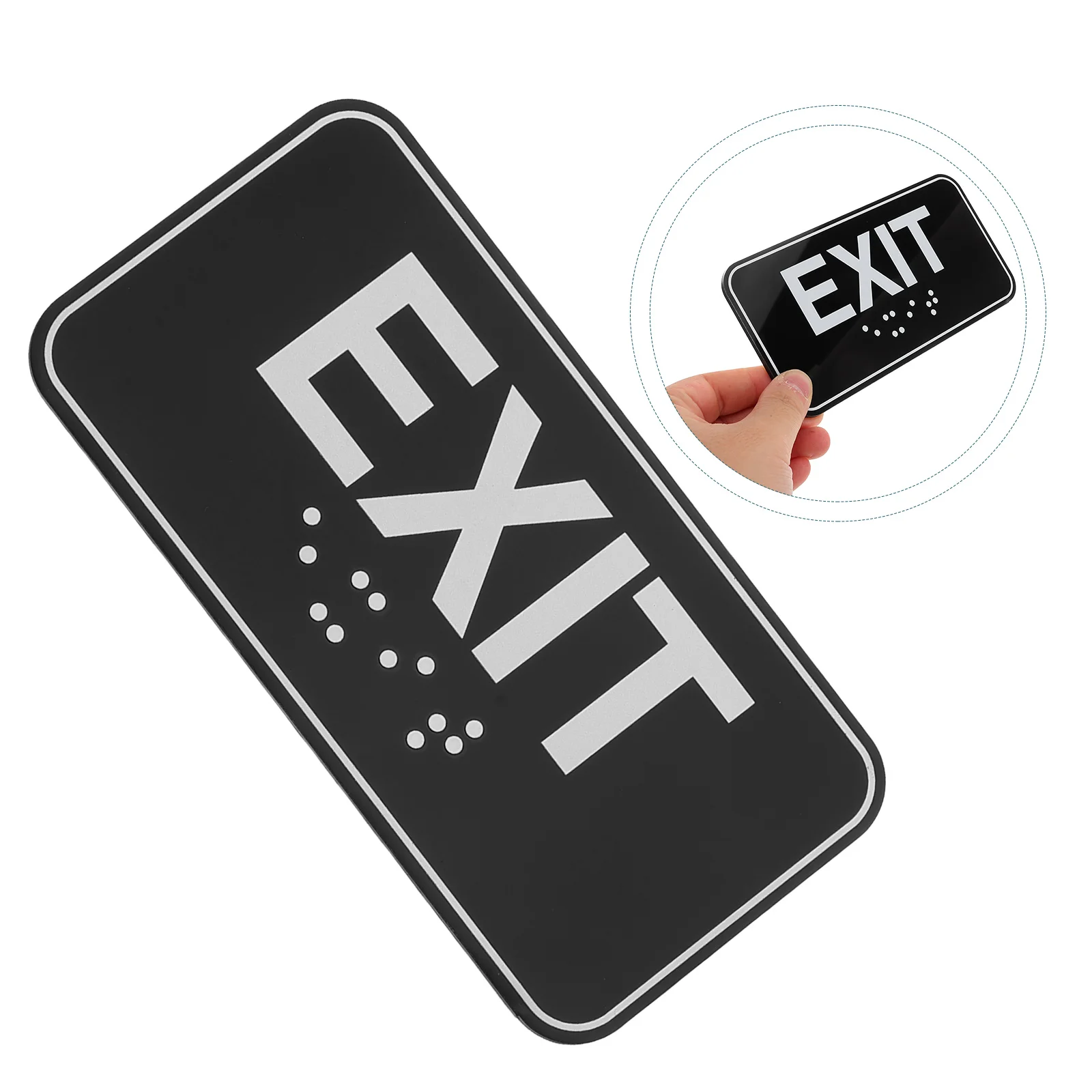 

Safety Sign Corridor Exit Indicator for Public Signs Workplace Braille Places Fire