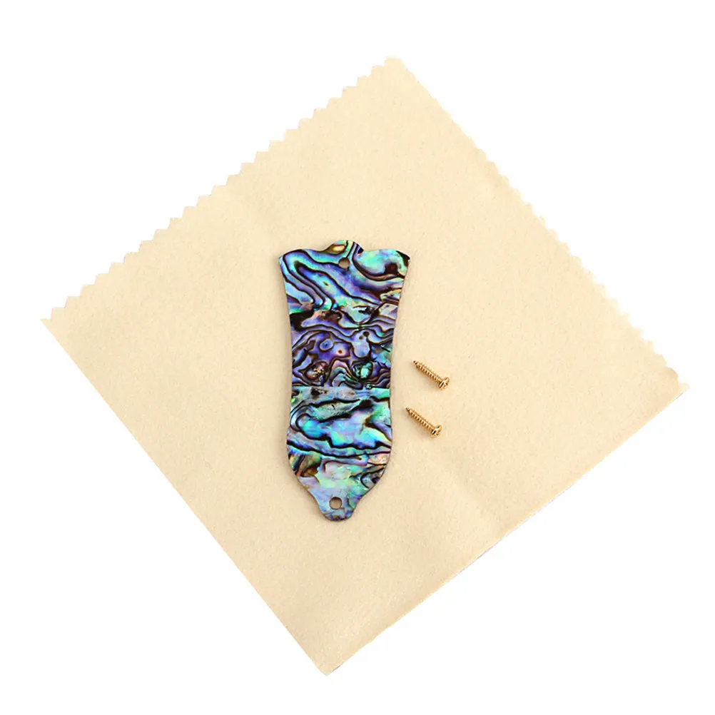 Abalone Truss Rod Cover 1.5mm Thick Natural Shell for Electric Guitar Bass Truss Rod Hole Protection Vintage