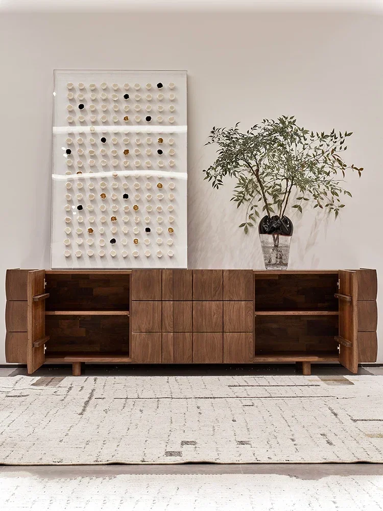 

Minimalist Solid Wood Locker High Bedroom Low Living Room Storage Cabinet