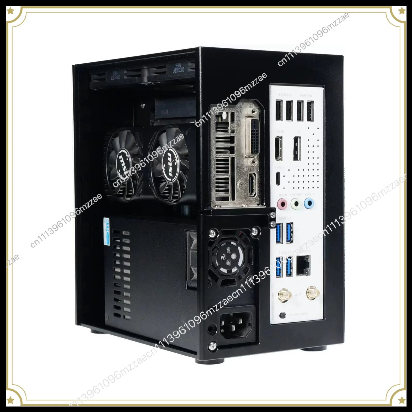 ZS A4 DC ITX Half Height Knife Chassis V4 4.3L Compatible with RTX 4060 Graphics Card Mini PC Case