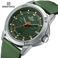 NAVIFORCE, relojes deportivos de cuarzo para hombre de la mejor marca a la moda, resistente al agua 3ATM, indicador de fecha informal, correa de silicona, reloj de pulsera clásico para hombre