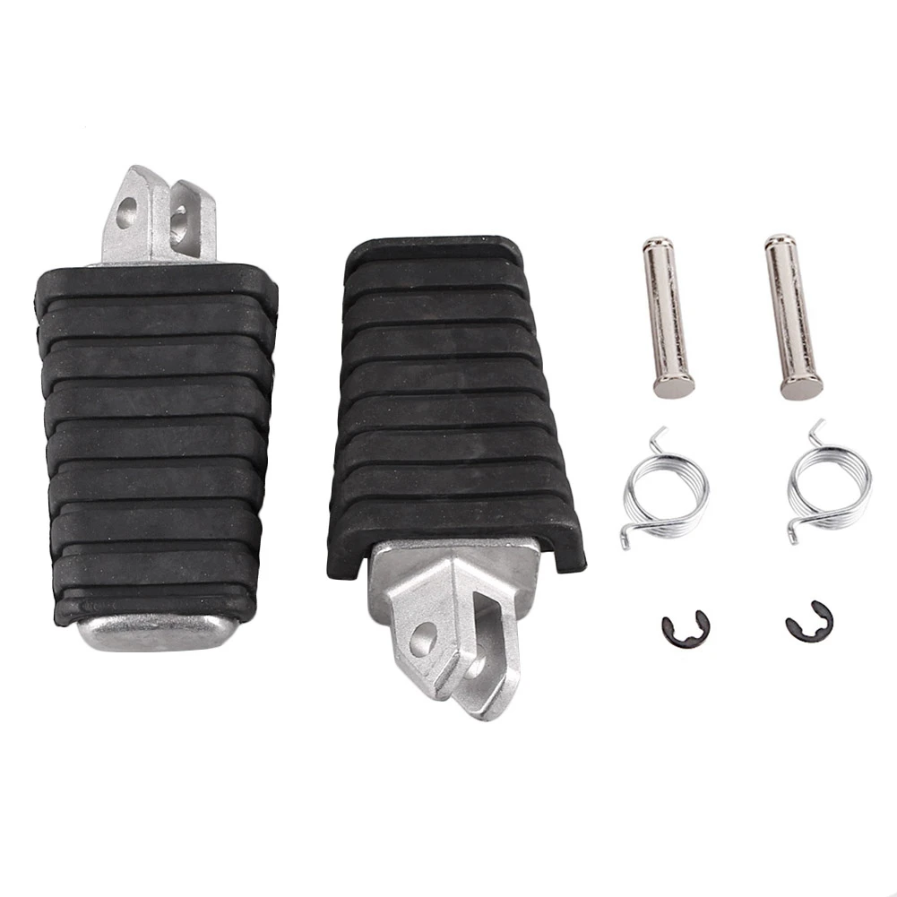 Motorcycle Front Rider Footpegs Footrests Pegs Bracket Kit For Yamaha XJ/VJ700 V-STAR XVS650/400 XV400/535/700/750/920/1100