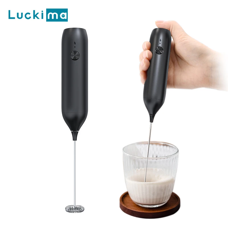 Multifunctional Milk Frother Whisk for Coffee Lattes Cappuccino Matcha USB Rechargeable Handheld Foam Maker Kitchen Tools