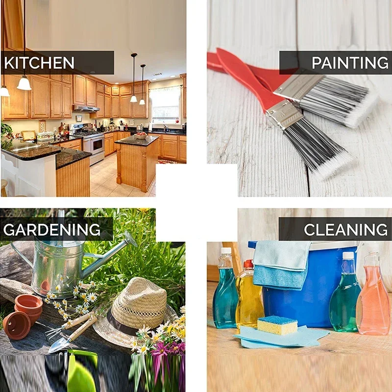 مريلة تنظيف بيضاء للاستخدام مرة واحدة للرجال والنساء ، مريلة طبخ للمطبخ ، سهلة الاستخدام ، شفافة ، من من من من من كل مجموعة