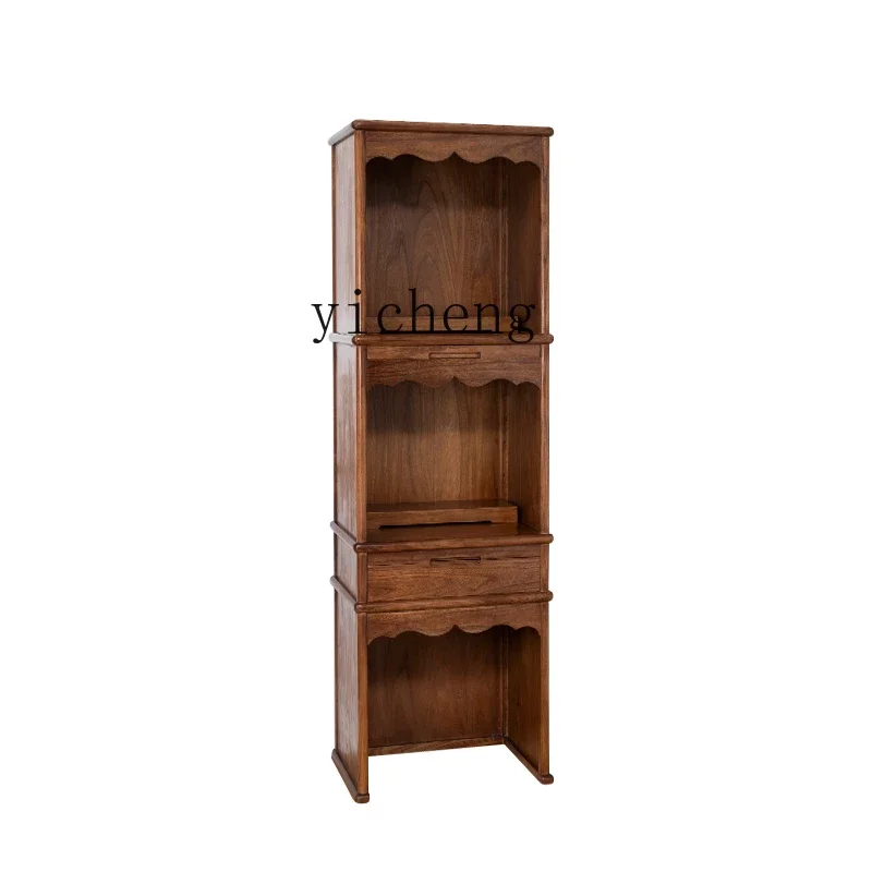 ZK solid wood three-layer ancestral shrine cabinet household new Chinese vertical cabinet shrine cabinet