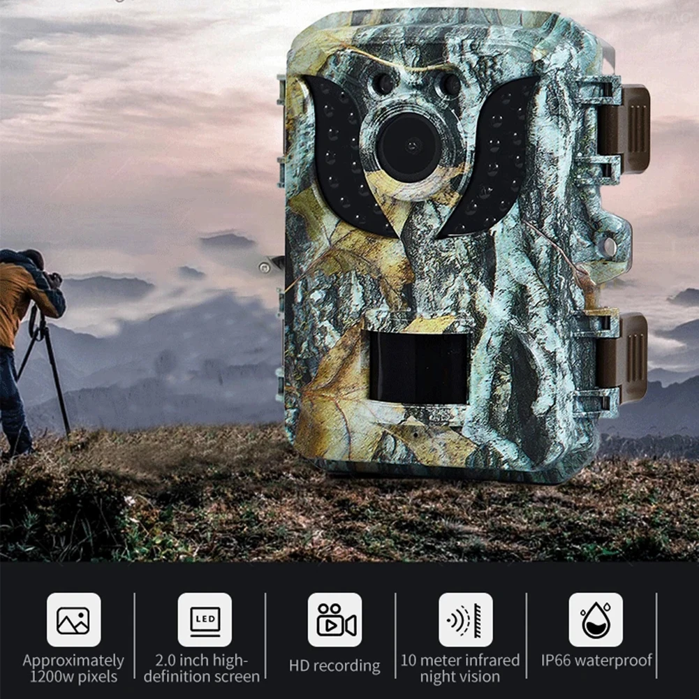 

Камера для охоты с инфракрасным датчиком, PIR, водонепроницаемая камера ночного видения для фотосъемки природы