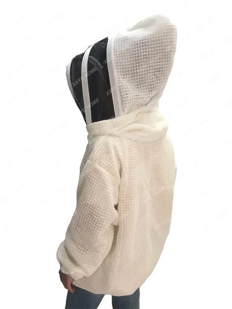 1set beekping suit anti bee suit bee cloth for beekeeper suit White 3 layer net bee jacket apiculture equipment beekeeping tools