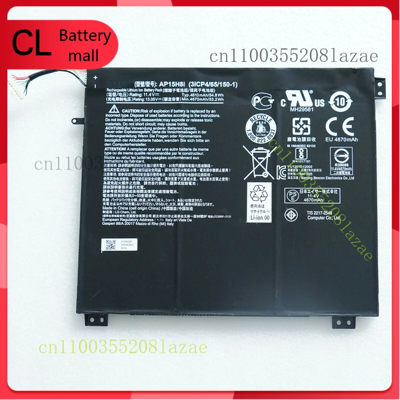 

Original AP15H8I Battery For Acer Aspire One Cloudbook 14 AO1-431 1-431 1-431M