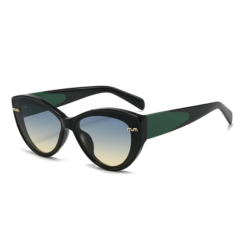 Nouveauté lunettes de soleil œil de chat femmes forme ovale lunettes Style Vintage marque MM femme extérieur UV400 lunettes